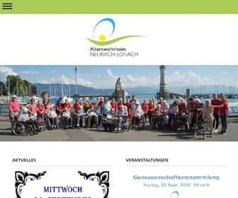 AWH-Neukirch.ch(Alterswohnheim Neukirch) Screenshot