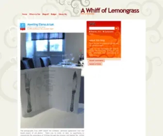 Awhiffoflemongrass.com(A Whiff of Lemongrass) Screenshot