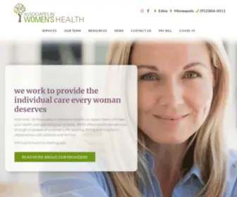 Awhpa.com(Women's Care Clinics) Screenshot
