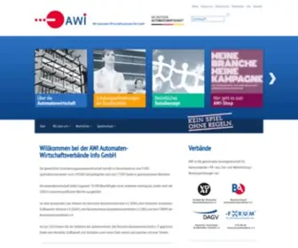 Awi-Info.de(AWI Automatenwirtschaftsverbände) Screenshot