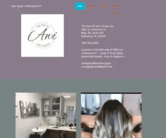 Awihairstudio.com(The One 02 Hair Studio) Screenshot