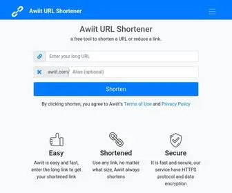 Awiit.com(Awiit URL Shortener) Screenshot