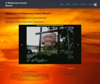 Awildernesshaven.com(A Wilderness Haven Resort) Screenshot