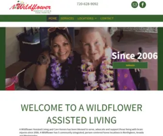 Awildflowerassistedliving.com(A Wildflower Assisted Living and Care Homes) Screenshot