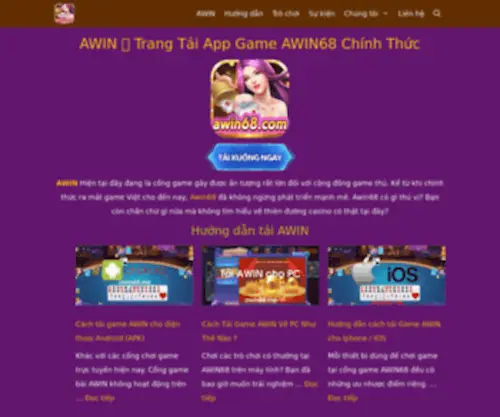Awin68.me(Chính Thức) Screenshot
