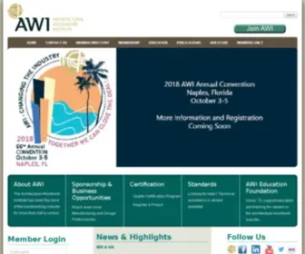Awinet.org(Architectural Woodwork Institute) Screenshot