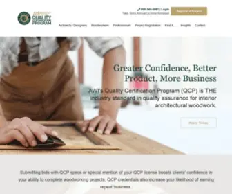 AwiqCp.org(AWI's Quality Certification Program (QCP)) Screenshot