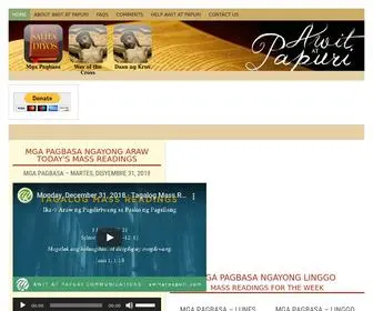 Awitatpapuri.com(A daily podcast featuring the Tagalog Mass Readings (Filipino Mass Readings)) Screenshot