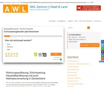 AWL-Zentrum.de(Entrümpelung Transport Entsorgung) Screenshot