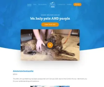 Awlwarsaw.com(Animal Welfare League of Kosciusko County) Screenshot