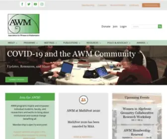 AWM-Math.org(Association for Women in Mathematics (AWM)) Screenshot
