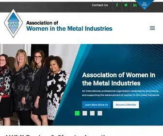 Awmi.org(Association of Women in the Metal Industries) Screenshot