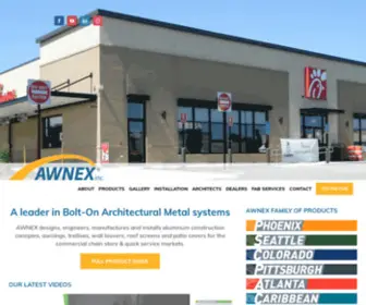 Awnexinc.com(Awnex Architectural Branding) Screenshot