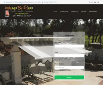 Awningsbyruss.com(Awnings By Russ) Screenshot