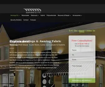 Awningsetc.com(Awnings Etc) Screenshot