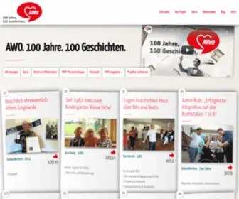 Awo-100-Geschichten.de(AWO) Screenshot