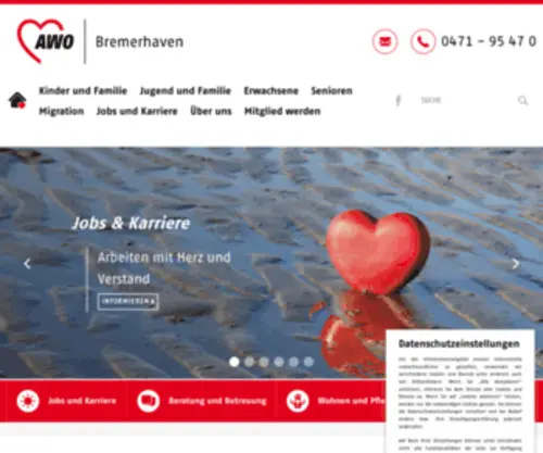 Awo-Bremerhaven.de(AWO Bremerhaven) Screenshot