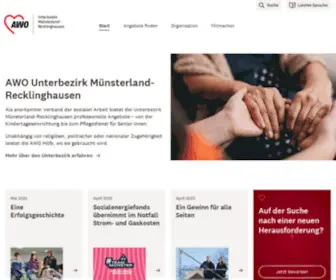 Awo-MSL-RE.de(Arbeiterwohlfahrt Unterbezirk Münsterland Recklinghausen) Screenshot