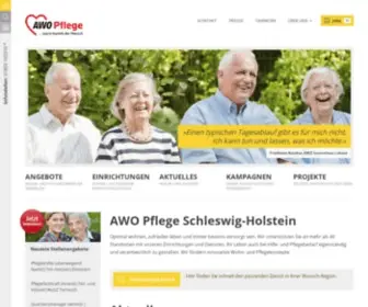 Awo-Pflege-SH.de(AWO Pflege Schleswig) Screenshot