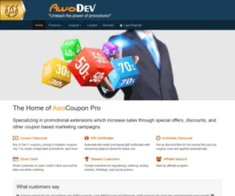 Awodev.com(Unleash the power of promotions) Screenshot