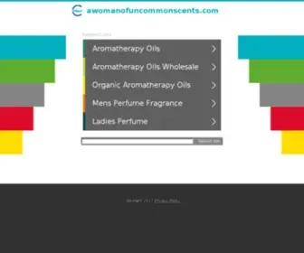 Awomanofuncommonscents.com(Aroma) Screenshot