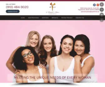 Awomansplacenc.com(Caring for Women) Screenshot