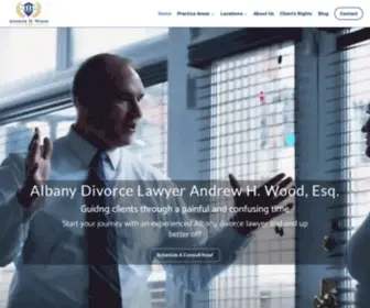 Awoodesq.com(Albany Divorce Lawyer Andrew H. Wood) Screenshot