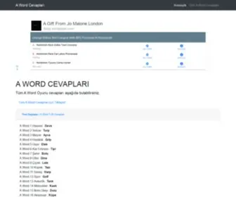 Aword-Cevaplari.com(A Word Cevapları) Screenshot