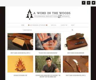 Awordinthewoods.com(A Word in the Woods) Screenshot