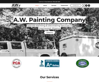 Awpaintingkcmo.com(Painting Company) Screenshot