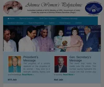 Awpdelhi.org(Ahimsa Women Polytechnic) Screenshot