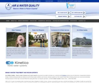 Awqinc.com(Maine's Water & Radon Experts) Screenshot
