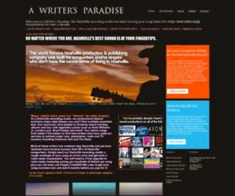 Awritersparadise.com(Nashville Recording Studio & Music Producer) Screenshot