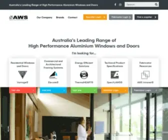 Awsaustralia.com.au(Architectural Window Systems) Screenshot