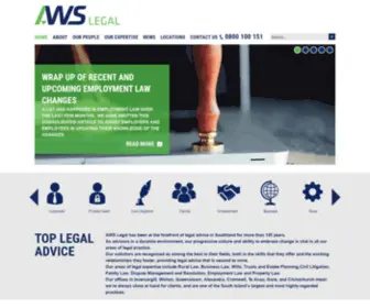 Awslegal.co.nz(AWS Legal Trusted Law Firm in Invercargill) Screenshot