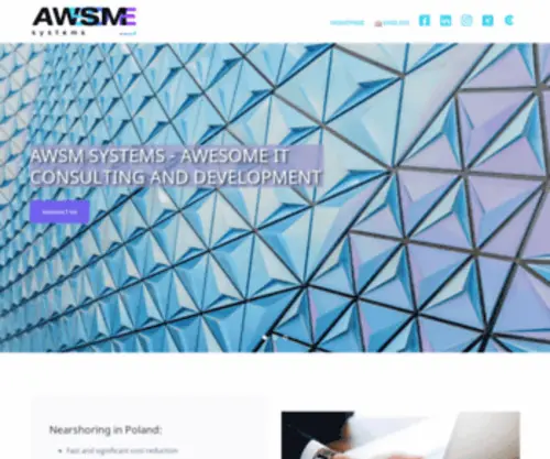 AWSM-SYstems.com(Java, Angular, JSF, Spring) Screenshot
