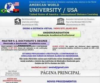 Awulad.us.com(American World University) Screenshot
