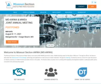 AWWa-MO.org(Missouri Section American Water Works Association (AWWA)) Screenshot