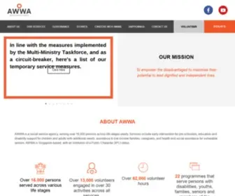 AWWa.org.sg(Home) Screenshot