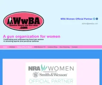 AWWba.com(American Women who Bear Arms) Screenshot