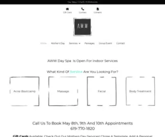 AWWdayspa.com(Aww Day Spa) Screenshot
