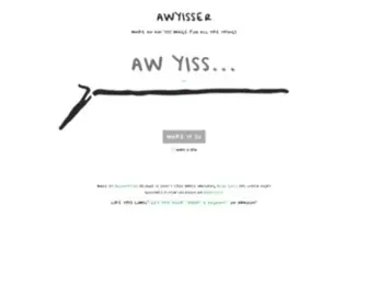 Awyisser.com(Aw yiss comic generator) Screenshot