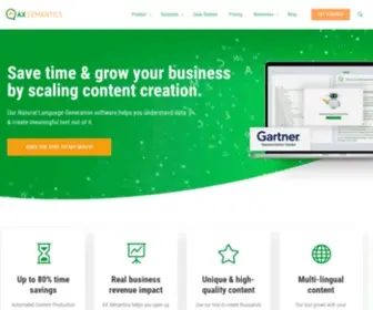 AX-Semantics.com(AX Semantics) Screenshot