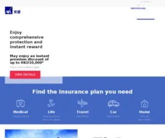 Axa-Chinaregion.com(AXA 安盛) Screenshot