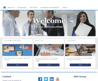 Axa-Groupsolutions.com(Axa Groupsolutions) Screenshot