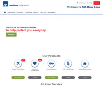 Axa-Insurance.com.hk(Axa Insurance) Screenshot