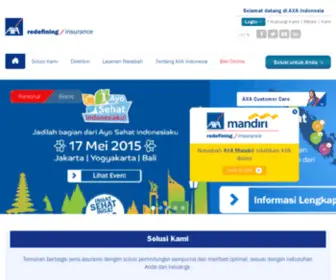 Axa-Life.co.id(Axa Life) Screenshot