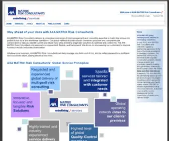 Axa-Matrixrc.com(AXA MATRIX Risk Consultants) Screenshot