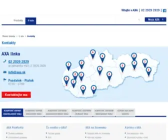 Axabanka.sk(AXA Bank) Screenshot