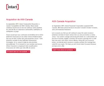 Axa.ca(AXA Insurance) Screenshot